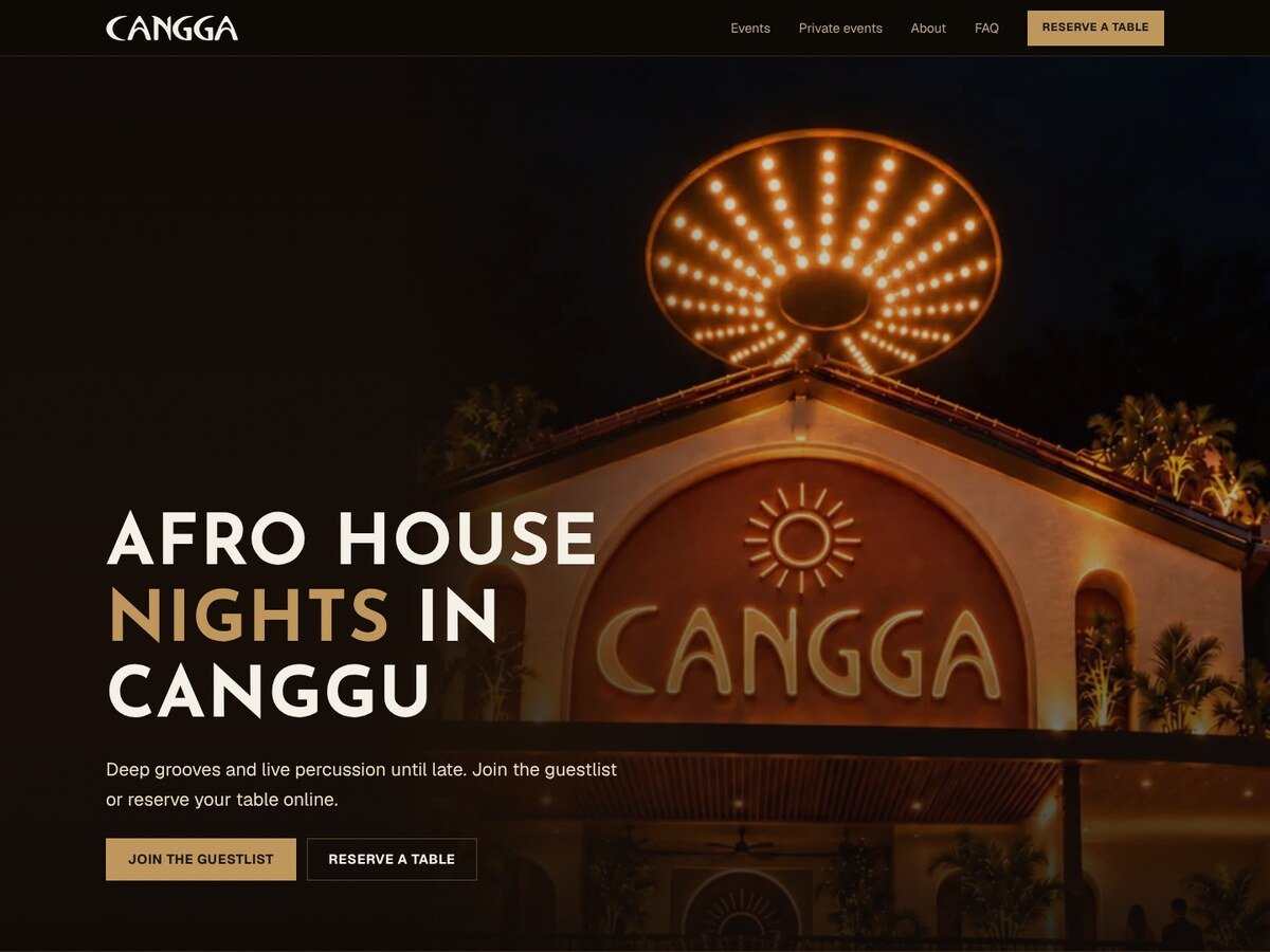 Cangga — Nightlife · Club & Events